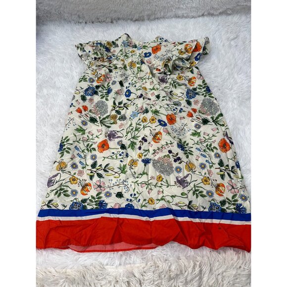 Gucci Kids Floral Print Dress With Striped Hem Dress Multicolor 608206 Size10 - Picture 3 of 7